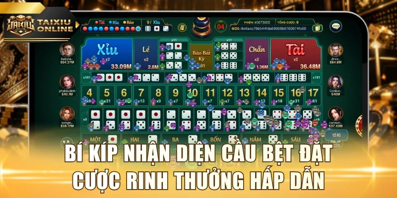 Bí kíp nhận diện cầu bệt đặt cược rinh thưởng hấp dẫn