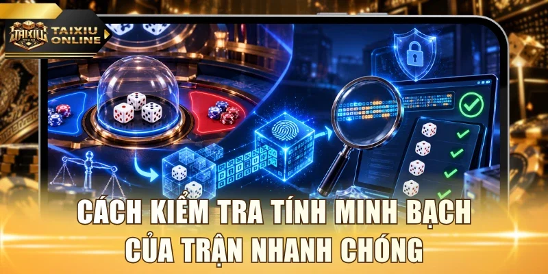 Cách kiểm tra tính minh bạch của trận nhanh chóng