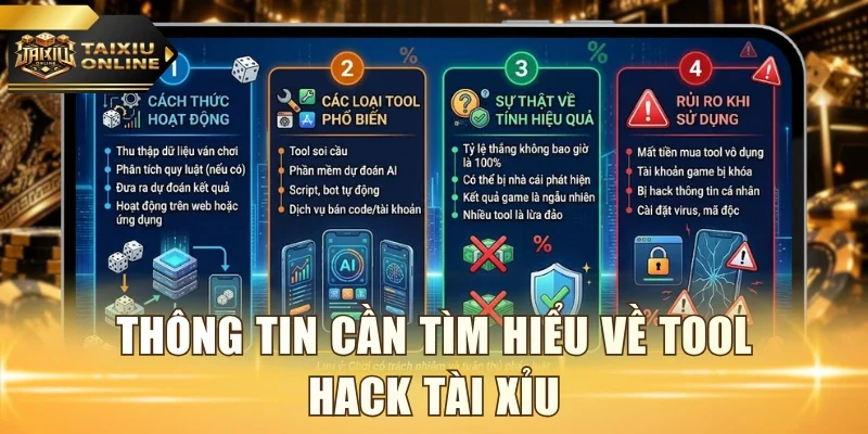 Thông tin cần tìm hiểu về tool hack Tài Xỉu